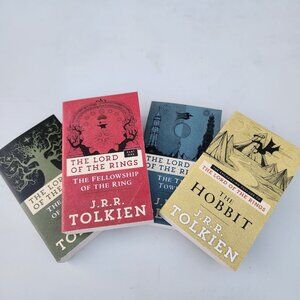 NEW J.R.R. Tolkien Book Bundle Set The Hobbit Lord of the Rings 4 Books Paperbac